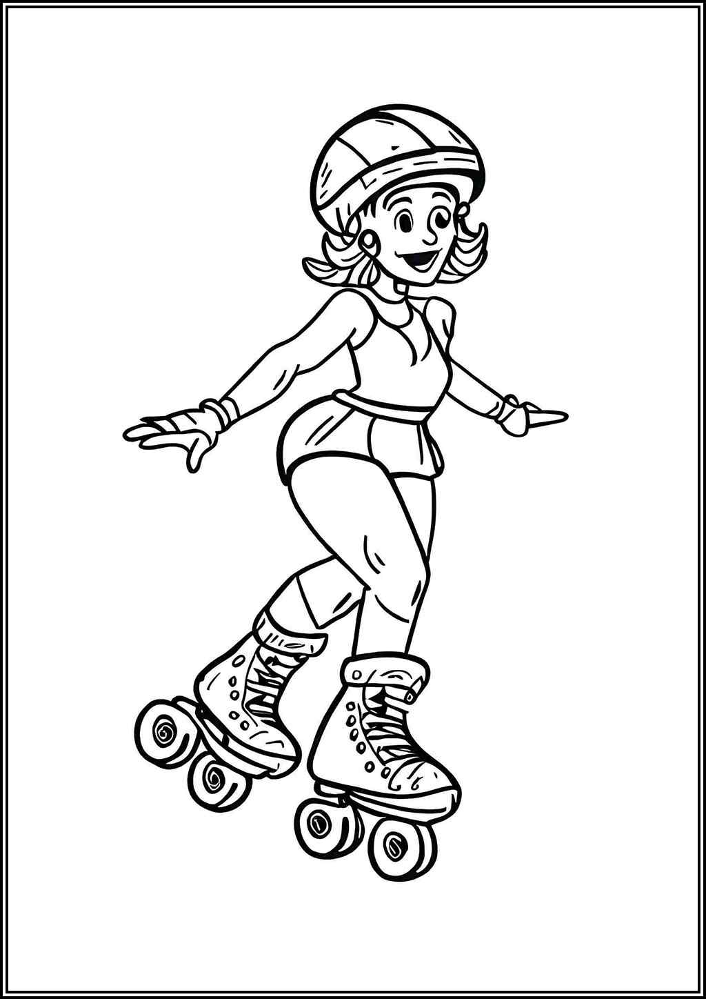 Roller Skate coloring pages (Free printable PDF) - TotalColoring.com