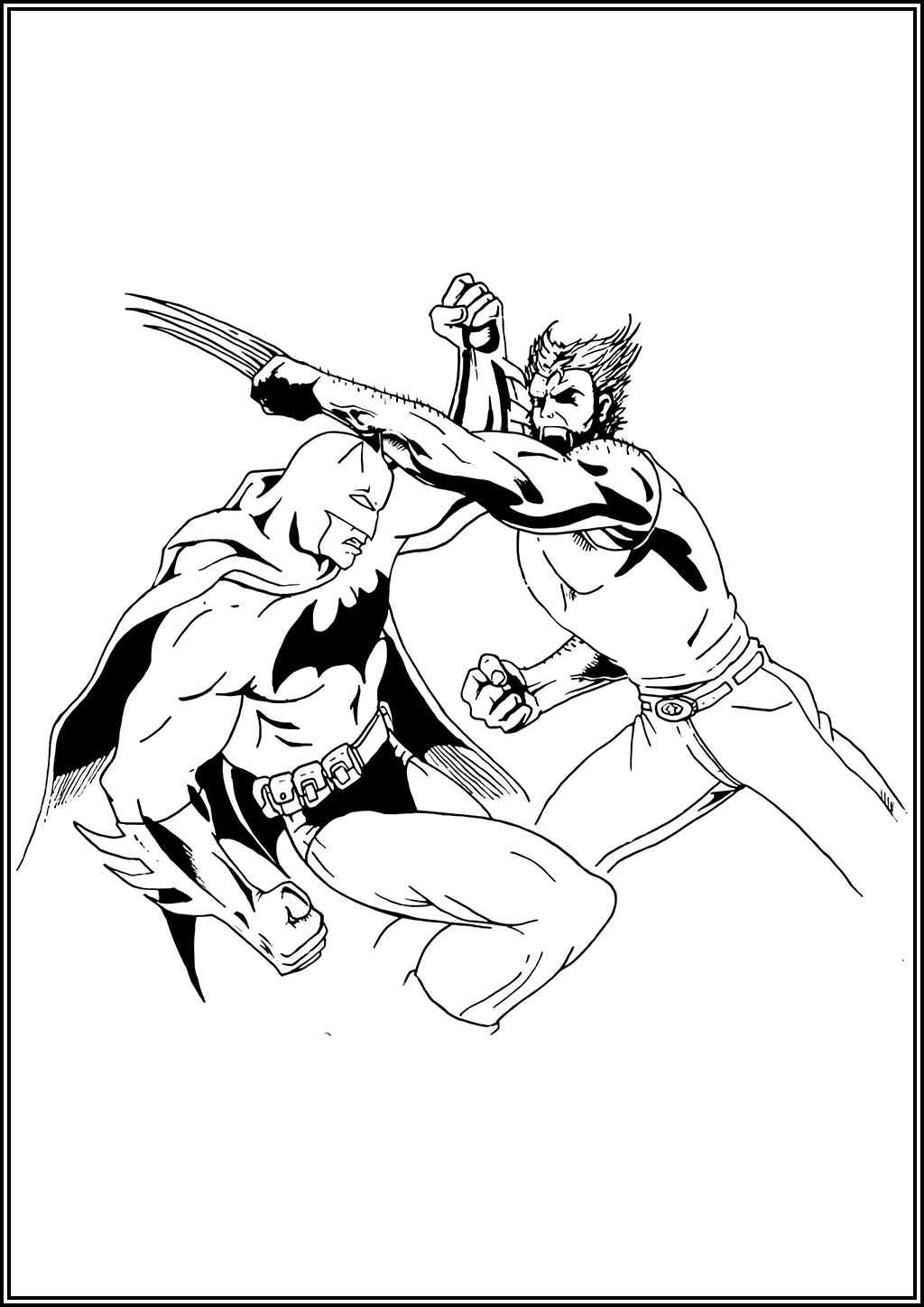Wolverine coloring pages (Free printable PDF) - TotalColoring.com