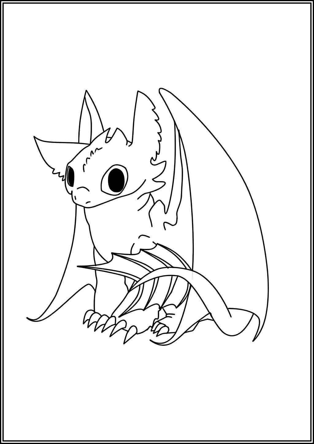 Toothless coloring pages (Free printable PDF) - TotalColoring.com