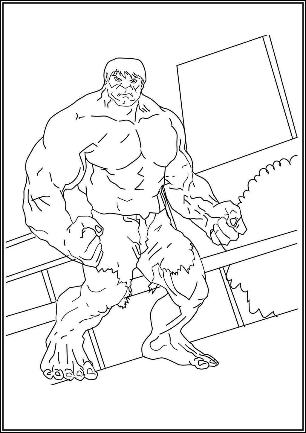 Hulk Pdf Drawing Hulk coloring pages (Free printable PDF) - TotalColoring.com