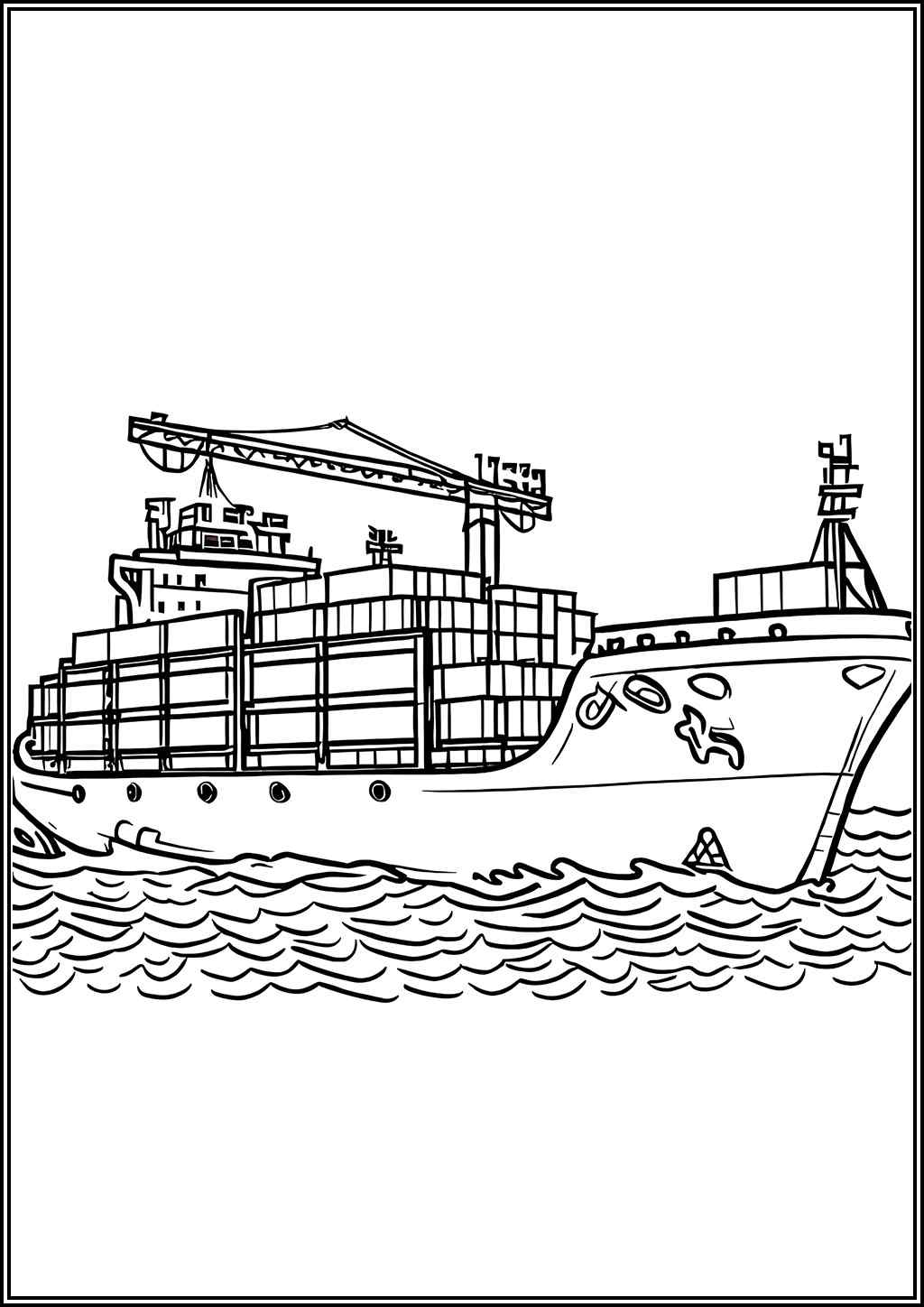 Cargo Ship coloring pages (Free printable PDF) - TotalColoring.com