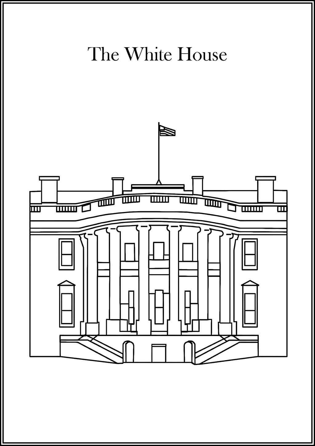 White House coloring pages (Free printable PDF) - TotalColoring.com