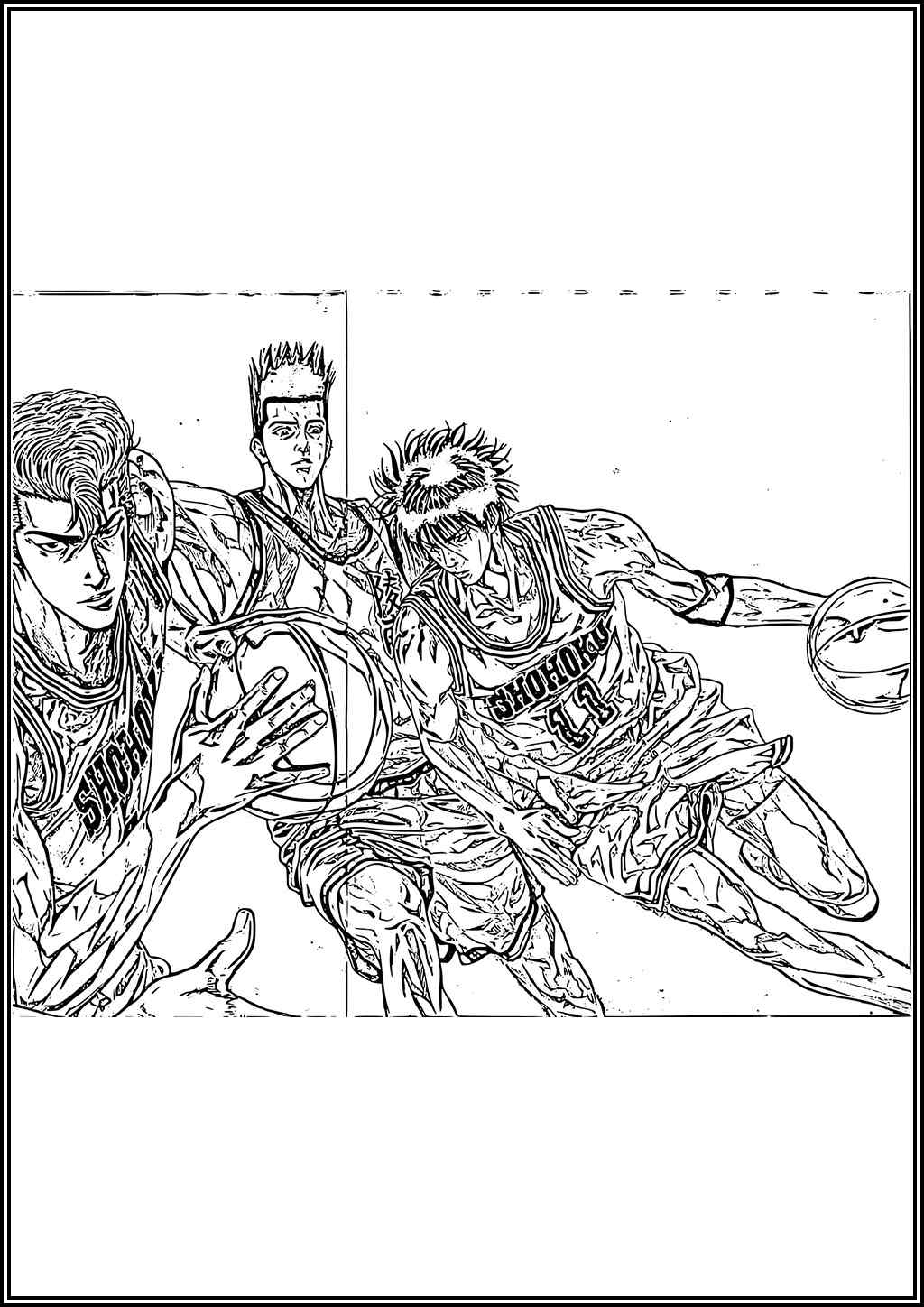 Slam Dunk coloring pages (Free printable PDF) - TotalColoring.com