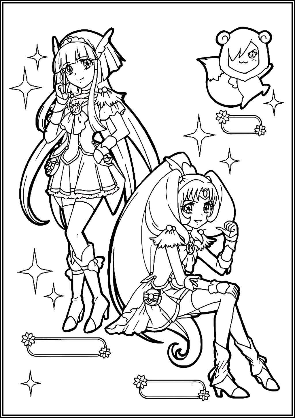 Glitter Force coloring pages (Free printable PDF) - TotalColoring.com