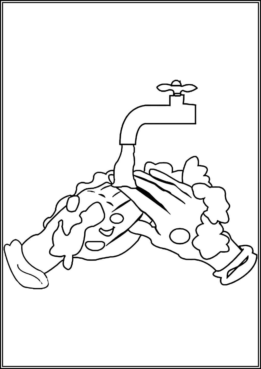 Hand Washing coloring pages (Free printable PDF) - TotalColoring.com