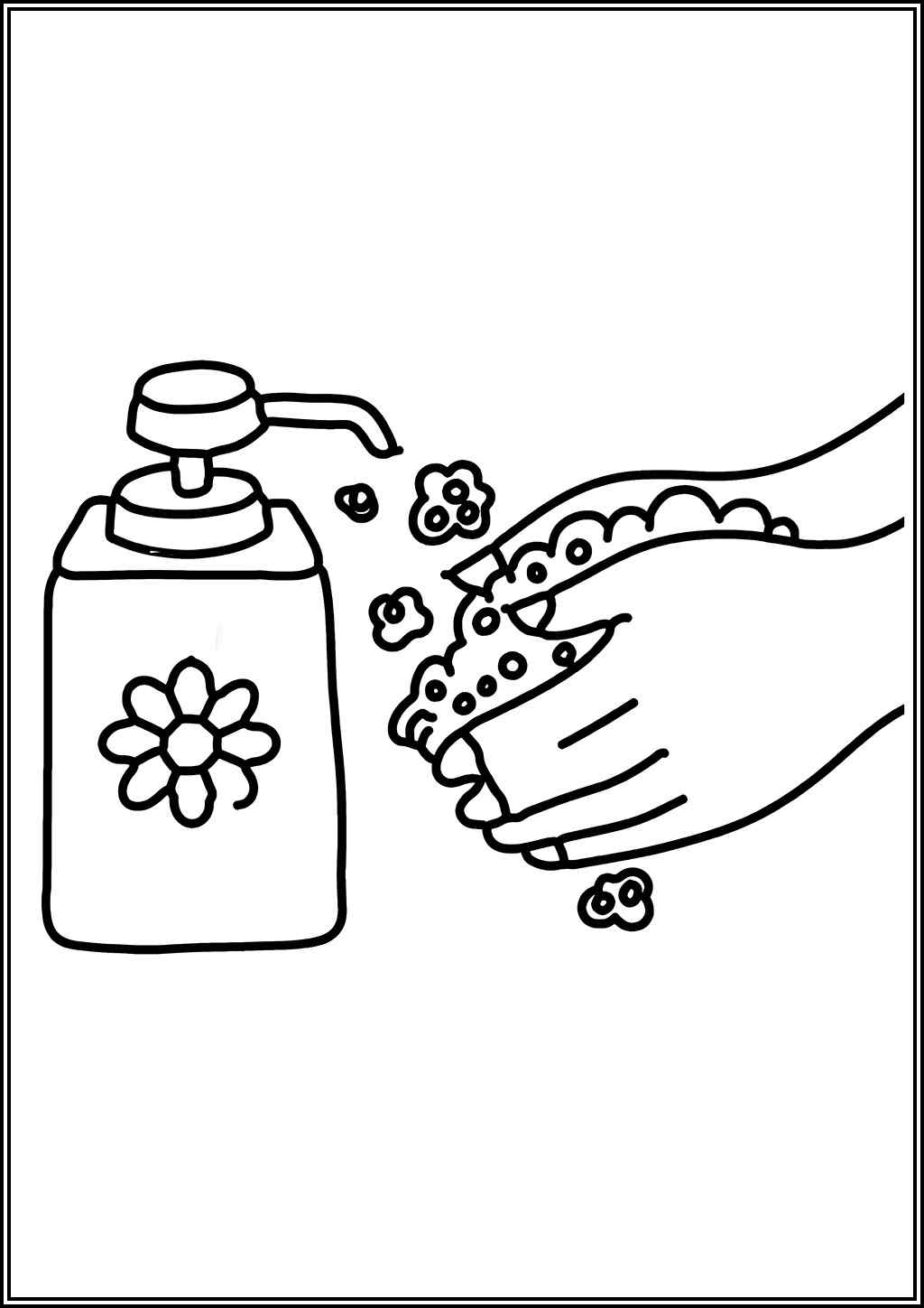 Hand Washing coloring pages (Free printable PDF) - TotalColoring.com