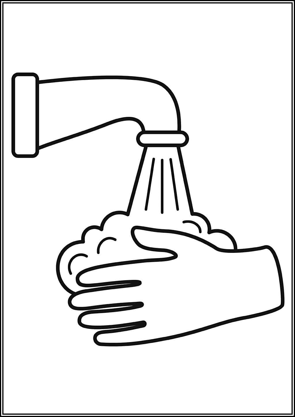 Hand Washing coloring pages (Free printable PDF) - TotalColoring.com