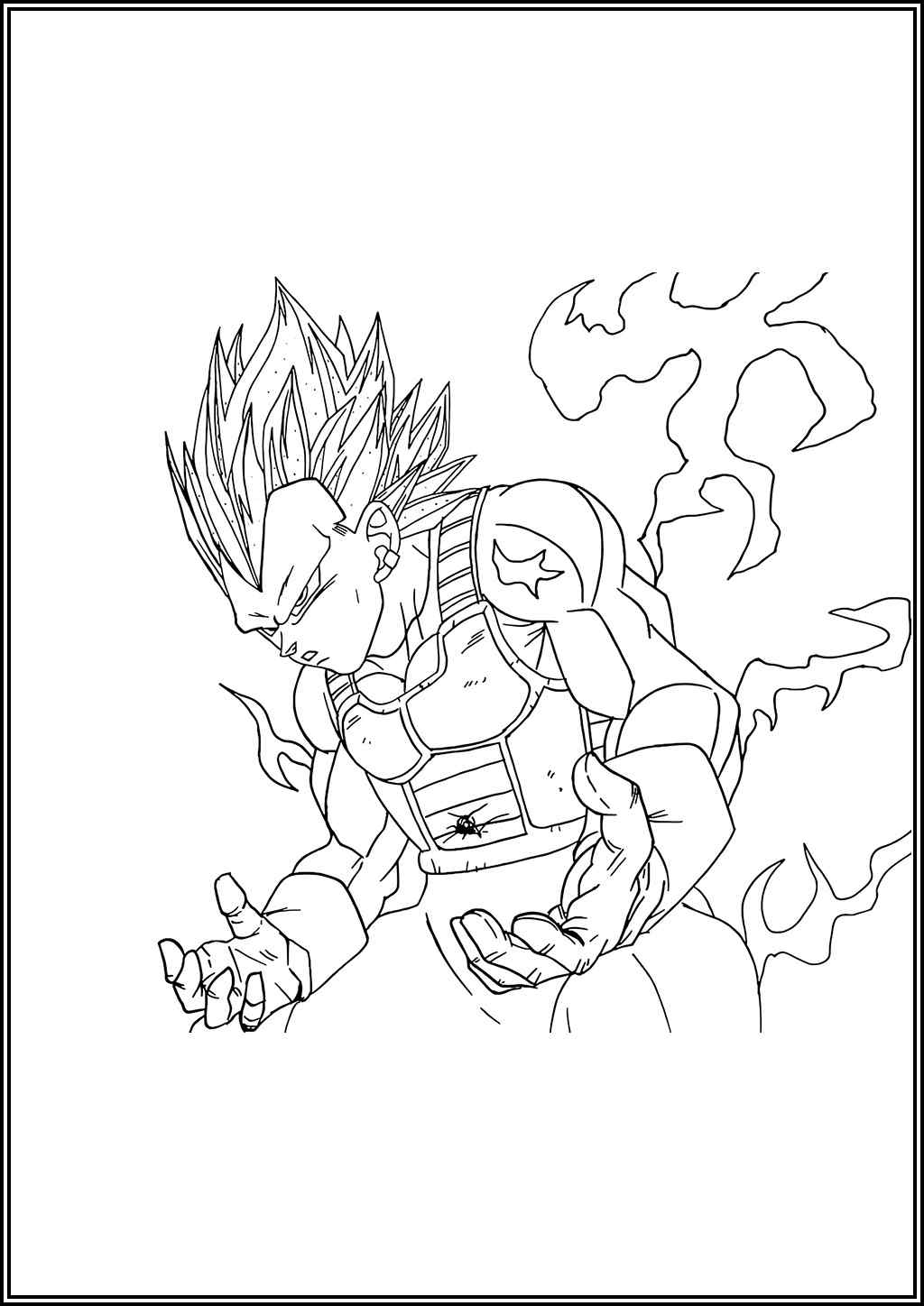Vegeta coloring pages (Free printable PDF) - TotalColoring.com