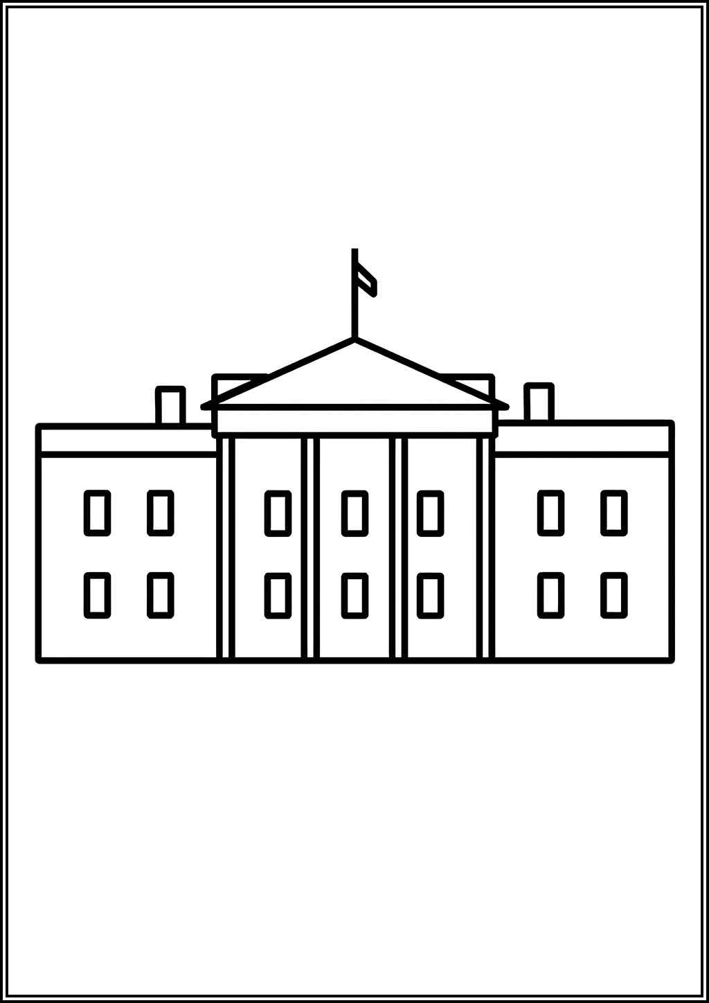 White House coloring pages (Free printable PDF) - TotalColoring.com